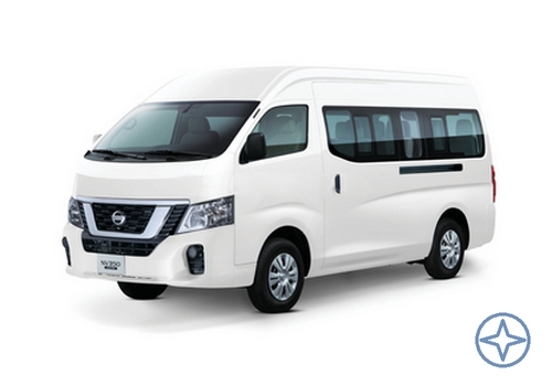 15-seater Nissan Urvan minibus for rent - yep.ae