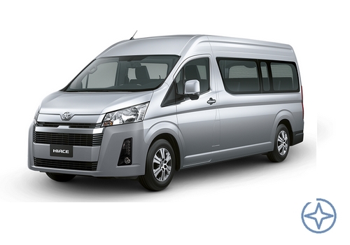 15-seater Toyota HiAce bus for rent - yep.ae
